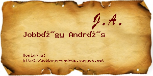 Jobbágy András névjegykártya